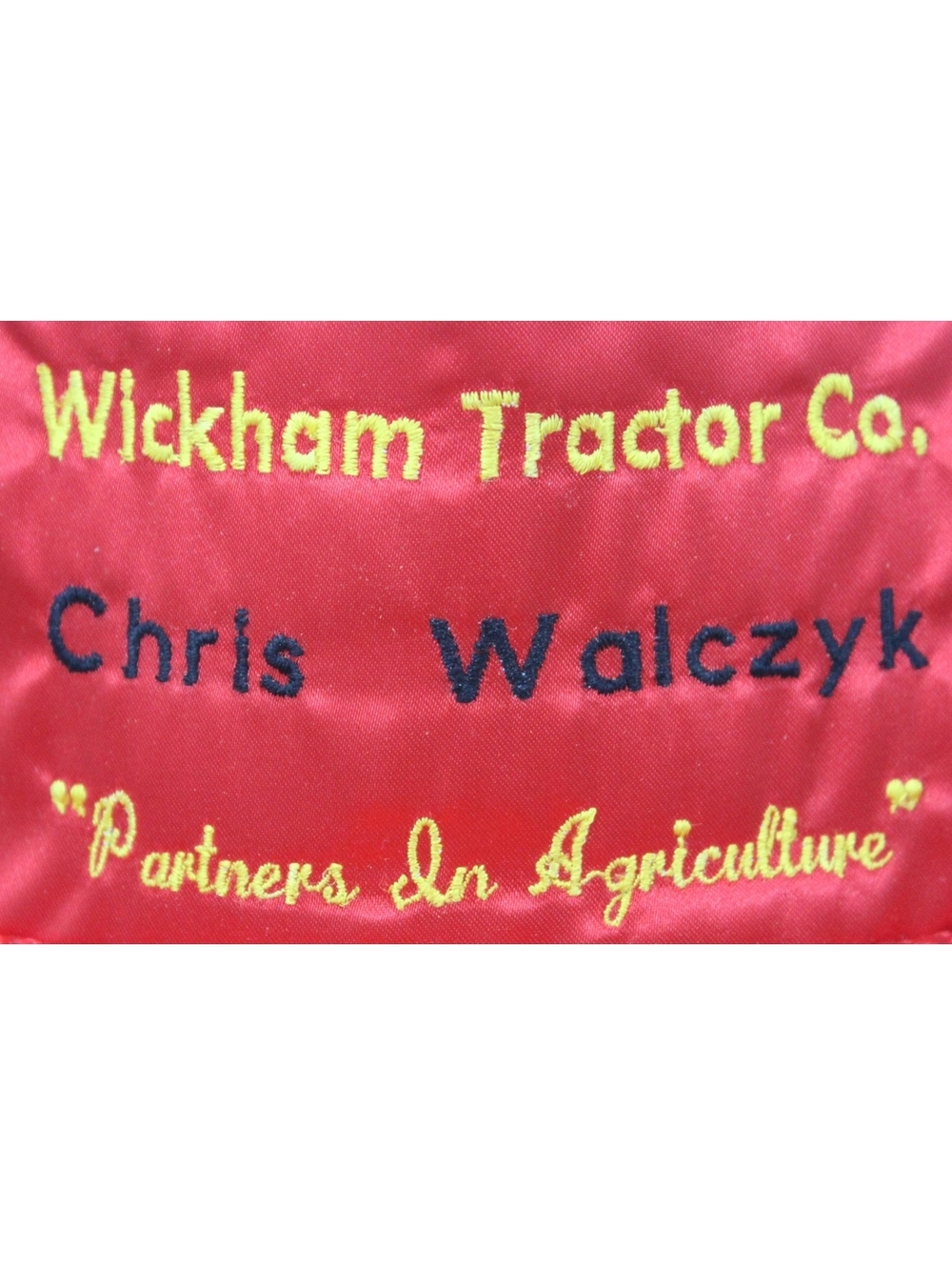 VTG 70s Chris Walczyk Wickham Tractor Co. "Partners In Agriculture" Hat Cap NWOT - Picture 2 of 7